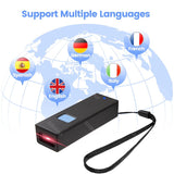 Mini Portable 1D 2D Bluetooth Barcode Scanner QR Code Screen Image Reader PDF417 Data Matrix USB Wired Scanning 2.4G