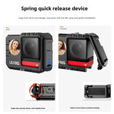 Sports with Dual Cold Shoe Mounts Selfie Mirror Protective Frame Camera Cage Accessories for Insta360 ONE RS