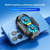 Silent Adjustable Fan Rechargeable Wireless Mobile Phone Radiator with Semi-conductor Heat Dissipation for Universal