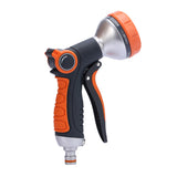High Pressure Garden Head Ergonomic Water Hose Sprayer with 5 Spray Patterns for Watering Plants Cleaning Cars Showering