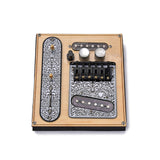 Electric Guitar Pickup Gold Neck Bridge Plate Pickup Neck Bridge Control Line 3 Way Switch Volume Control Plate for Guitar Brass