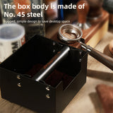 Premium Large Capacity Knock Box for Espresso - 45 Steel, Shock-proof