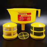 New Double-Layer Oil-Water Separator Fuel Diesel Gasoe Hydraulic Oil Filter Funnel Artifact