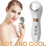 Beauty Hot Cold Facial Massager Handheld Vibration Skin Rejuvenating Device Face Skincare Warming Cooling Beauty Tool For Women