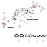 Front Mount HC5375 Hydraulic Steering Cyder Seal Kit with Pin Wrench for SeaStar HC5345 HC5340