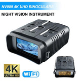 NV009 4K UHD WIFI Binocular 10X Zoom Digital Professional Telescope 800M Infrared Night Vision For Hunting Camping