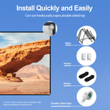 80-inch Portable HD Projector 16:9 Projection Screen Foldable Durable Wall Mounted for Outdoor Movies Home Theater Office