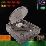 For SEGA Dreamcast DC Scratch Resistant Retro Video Game Console Replacement Plastic Case (Pure Black)