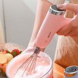 Electric Milk Garlic Chopper Masher Whisk Egg Beater Mixer Kitchen Handheld Automatic Frother Foamer