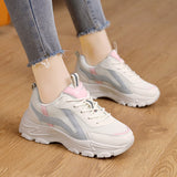 Dad's shoes, women's Instagram 2023 autumn new item, internet celebrity, Korean version, fashion trend, thick soled sports single shoes
