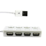 4 Ports Usb 2.0 Adapter High Speed Multiple Hub Power With Independent Switch