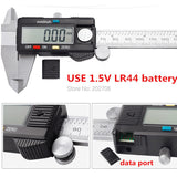 Industrial 200mm 8" stainless steel Digital vernier GAUGE MICROMETER 0-200mm long jaw carbon fiber electronic caliper
