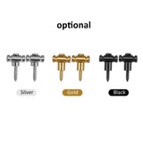 2PCS Tree Screw Electric Accessory for Guitar Sier/Black/Golden String Retainer