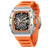Pagani Design 2023 New Men's Quartz Watches Skeleton Dial 100M Waterproof Sport Rectangle Sapphire glass Watch for Men