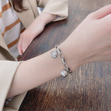Creative Personality Smiley Face Bell Bracelet