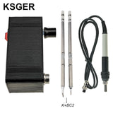 KSGER Mini STM32 V3.1S OLED T12 Soldering Iron Station DIY Plastic 907 9501 Handle Electric Tools Quick Heating T12 Iron Tips 8s Tins