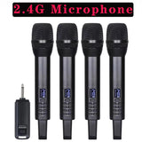 2.4G UHF Wireless Handheld Dynamic Karaoke Bluetooth Microphone Rechargeable Mic with Receiver Performing Professional Home KTV