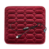 Winter Warmer Cover Anti-Slip Quick Heating Electric Seat Heater Soft Fiber USB 5V Car Interior Accessories