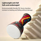8-inch African PVC Body Goatskin Surface Lightweight Hand Clapping Percussion Instrument Bongo Drum