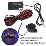 U301 Electromagnetic Induction Reversing Auto Car Parking Backup Radar Sensor Detector System Backlight Reverse Au