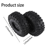 4PCS 120Mm 2.2 Beadlock Wheel Rim Tire Set For 1/10 RC Crawler Car Axial SCX10 Wraith Capra RR10 RBX10 Traxxas TRX4