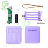 18650 Battery Mobile Power Kits DIY Charging Treasure Kit With LED Light Self-wired Detachable 4-wire 3 Cells