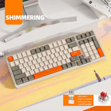 K96 nical Dual Mode Bluetooth-compatible5.0/2.4G Wireless 100Keys Red Switch Hotswap Gaming Keyboard For PC Laptop