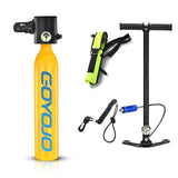 0.5L Mini Scuba Tank Dive Diving Equipment Underwater Breath Device Cyder Oxygen 5-10 Minutes C Set