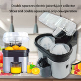 Double press two sets of electric orange squeezes lemon original juicer