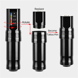 Wireless charging artist tattoo hollow cup motor all-in-one hine battery pen beauty portable