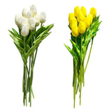 20 Pcs Artificial Flowers Fake Tulip Bouquet For Home Garden Wedding Party Floral Decor