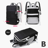 Oxford Gym Backpac Laptop Backpack with Shoe Compartment LargeCapacity Travel Daypack Dry Wet Separation Waterproof Bag
