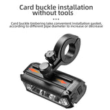 OFFBONDAGE Bicycle Front Bike Light Waterproof Flashlight USB Charging MTB Road Cycg Lamp Accessories