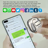 Learning hine, electronic earbuds, professional language dictionary, two-way instant translation device