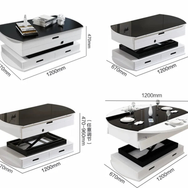 Wireless Wired Remote Control Coffee Dining Electric Lift Table Lifter ...