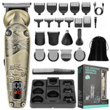 2024Resuxi 708 Professional IPX6 Waterproof 8 in 1 Clipper Set 1200mAh Battery Men Rechargeable Cordless Beard Hair Trimmer