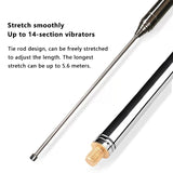 201 Stainless Steel Shortwave Radio Station 5.6m Rod Retractable High Frequency Antenna DIY Vibrator