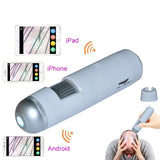 5‑200X Wireless Wifi+USB Hair Scalp Detector Digital Microscope Analyser 200MP Camera Skin Pigment Tester Treatment