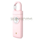130dB Self Defense LED Flashlight Loud Keychain USB Rechargeable Emergency Protective Supplies Women Outdoor Alarm