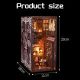 Book Nook Kit, DIY Basement Boohelf Insert Decor Alley, With Lights Puzzle Decorative For Kids/Adults