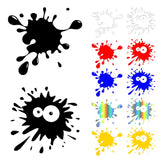 Paint Splatter Decals Waterproof Window Decal Multipurpose Reflective Car Funny Automotive Stickers For Trucks
