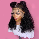 Short Curly Women Pre-Pulled Brazilian Curls Lace Front Wig