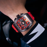 GUANQIN Retro Hole 2022 New Tourbillon Mechanical Automatic Men's Watch Sapphire Stainless Steel Clock Waterproof Luminous