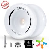 MAGICYOYO K2 CRYSTAL Yoyo , Dual Purpose Responsive Yo-Yo Beginner, Replacement Unresponsive Bearing for Advanced