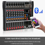 DJ Controller Mixer Audio Sound Mi Table Card Professional PC Digital Consoles Interface Console Pro Equipment 8 Channel