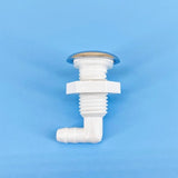 30mm Cover 7mm Twisted Teeth Bow Bubble Chromed Cap PVC Base Hot Tub Air Massage Bathtub Jet Nozzle