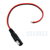 DIY 10 PCS Power Automotive 18AWG 30CM 2 Pin with SAE Connector Quick Disconnect Extension Cable