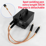 High Spots Welding hine 1.8 inch Dual Pulse Supercapacitor Spot Welder 250 Power Gears Adjustable 0.3mm Nickel Sheet