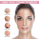 2 in 1 Electric Silicone Face Cleansing Brush Vibration Massage Facial T Zone Deep Clean Remove Exfoliating Acne Skin Care Tools