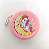 Cute Animal Prints Yoyo Ladybug Kids Yo-Yo Creative Toys for Children 5cm Wooden Yo Ball